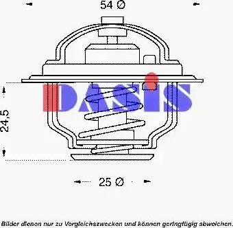 AKS Dasis 751853N - Термостат, охолоджуюча рідина avtolavka.club