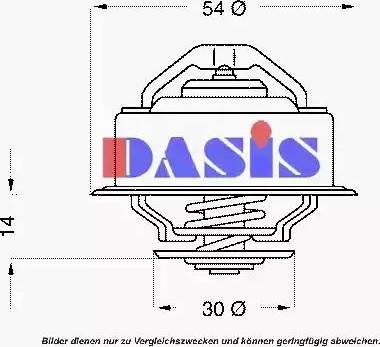 AKS Dasis 751868N - Термостат, охолоджуюча рідина avtolavka.club