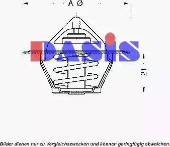 AKS Dasis 751815N - Термостат, охолоджуюча рідина avtolavka.club