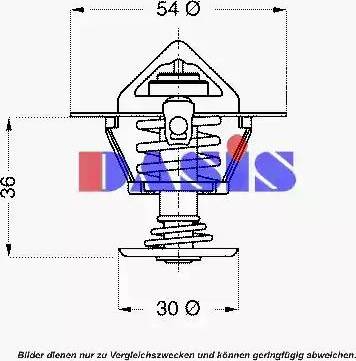 AKS Dasis 751821N - Термостат, охолоджуюча рідина avtolavka.club