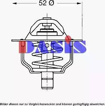 AKS Dasis 751796N - Термостат, охолоджуюча рідина avtolavka.club