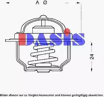 AKS Dasis 751765N - Термостат, охолоджуюча рідина avtolavka.club