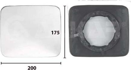 Alkar 7477247 - Дзеркальне скло, дзеркало ширококутна avtolavka.club