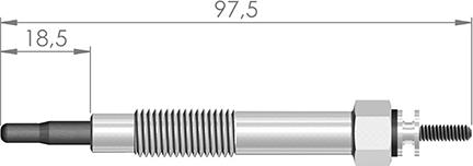 A-N PARTS 094 513 - Свічка розжарювання avtolavka.club