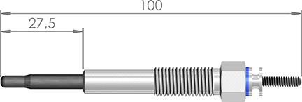 A-N PARTS 095 114 - Свічка розжарювання avtolavka.club