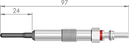 A-N PARTS 096 032 - Свічка розжарювання avtolavka.club