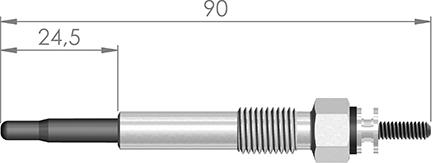 A-N PARTS 090 207 - Свічка розжарювання avtolavka.club