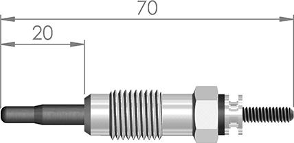 A-N PARTS 066 198 - Свічка розжарювання avtolavka.club