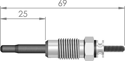 A-N PARTS 063 299 - Свічка розжарювання avtolavka.club