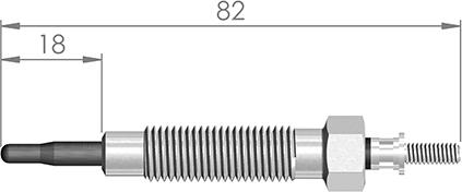 A-N PARTS 079 007 - Свічка розжарювання avtolavka.club