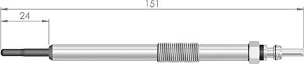 A-N PARTS 152 517 - Свічка розжарювання avtolavka.club