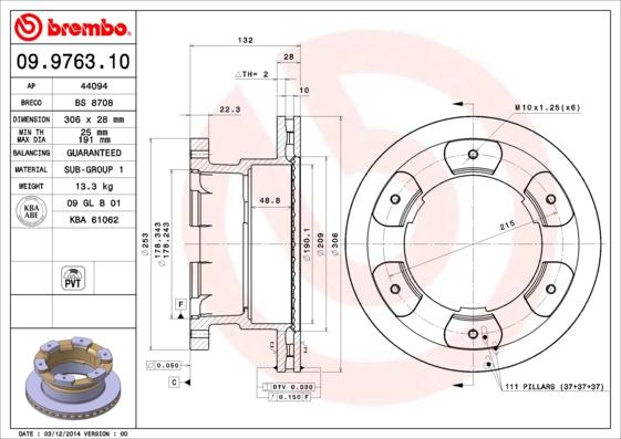 AP 44094 - Гальмівний диск avtolavka.club