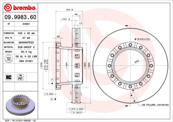 AP 44091 - Гальмівний диск avtolavka.club