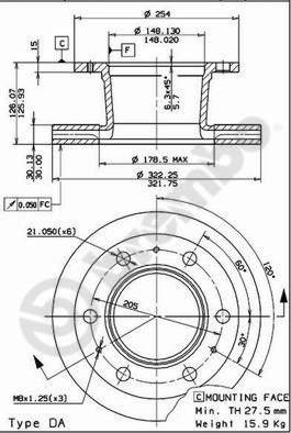 AP 44011 - Гальмівний диск avtolavka.club