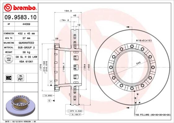 AP 44089 - Гальмівний диск avtolavka.club