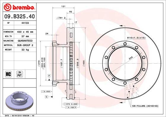 AP 44133 - Гальмівний диск avtolavka.club