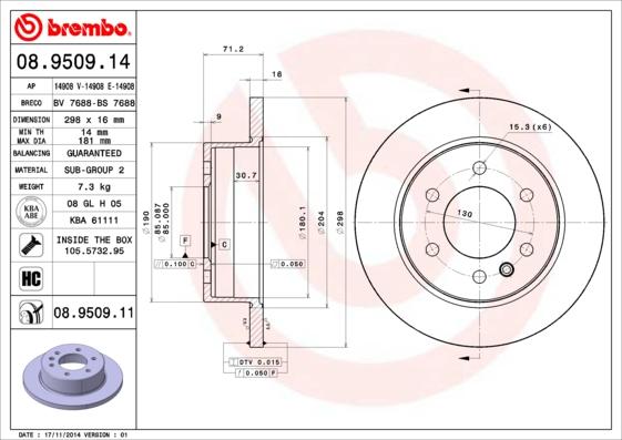 AP 14908 E - Гальмівний диск avtolavka.club