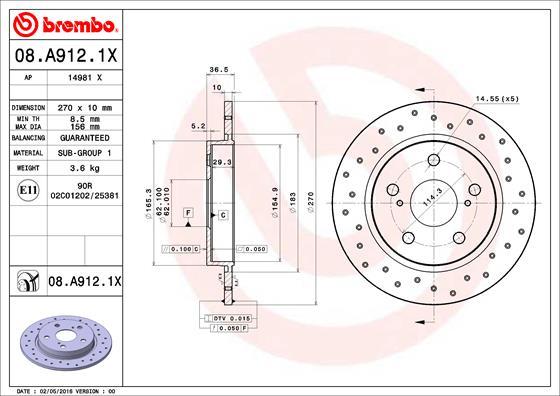 AP 14981 X - Гальмівний диск avtolavka.club