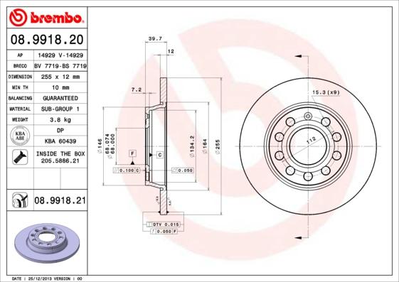 AP 14929 V - Гальмівний диск avtolavka.club