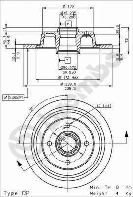 AP 14403 - Гальмівний диск avtolavka.club