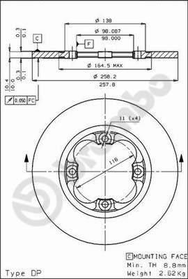 Metelli 23-0012 - Гальмівний диск avtolavka.club