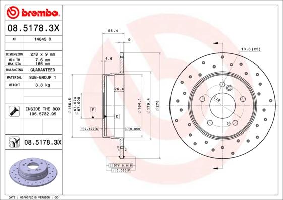 AP 14845 X - Гальмівний диск avtolavka.club