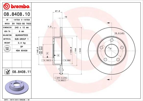 AP 14704 V - Гальмівний диск avtolavka.club