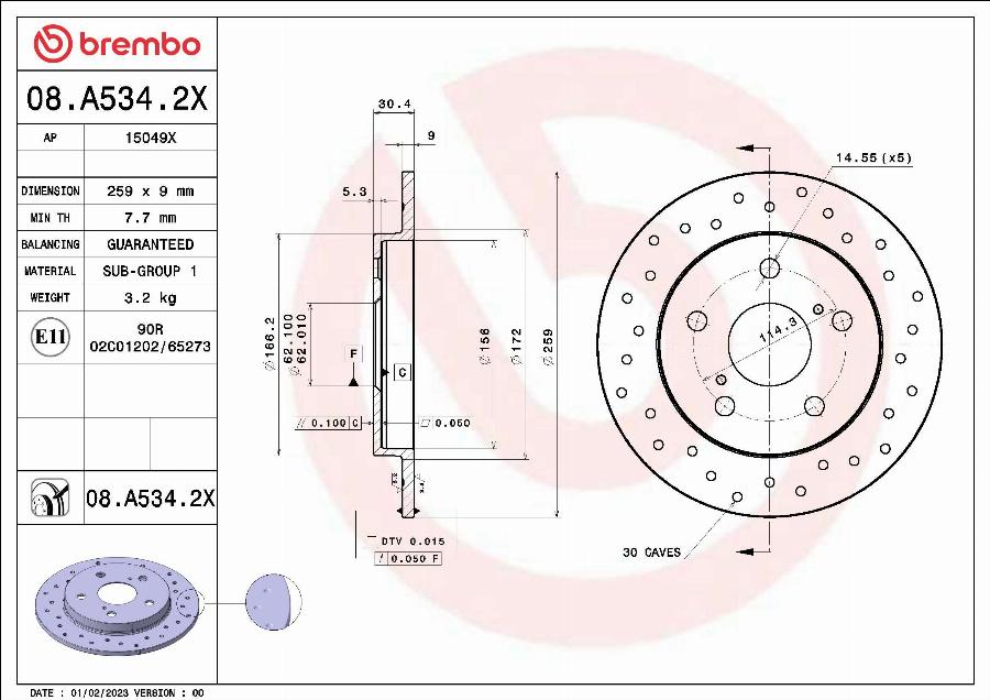 AP 15049 X - Гальмівний диск avtolavka.club