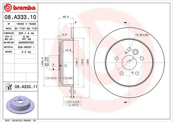 AP 15005 - Гальмівний диск avtolavka.club