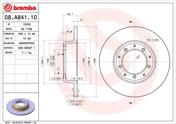 AP 15006 - Гальмівний диск avtolavka.club