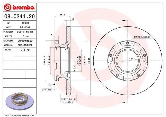 AP 15089 - Гальмівний диск avtolavka.club