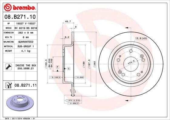 AP 15027 V - Гальмівний диск avtolavka.club