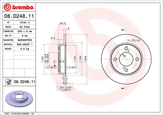 AP 15161 V - Гальмівний диск avtolavka.club