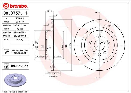 AP 15185V - Гальмівний диск avtolavka.club