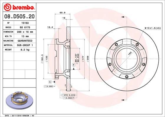 AP 15183 - Гальмівний диск avtolavka.club