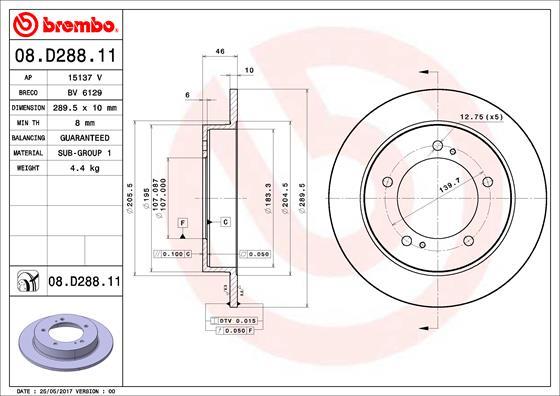 AP 15137 V - Гальмівний диск avtolavka.club