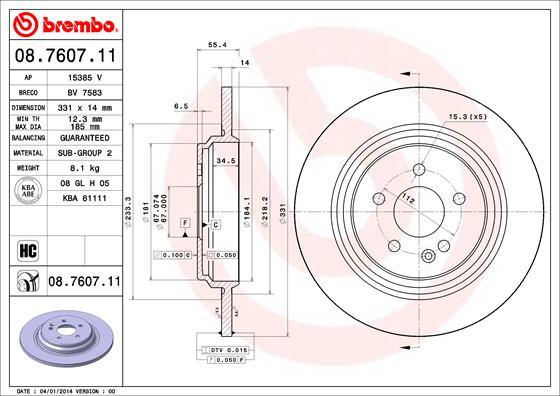 AP 15385 V - Гальмівний диск avtolavka.club