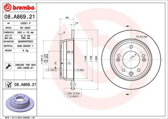 AP 10051 V - Гальмівний диск avtolavka.club