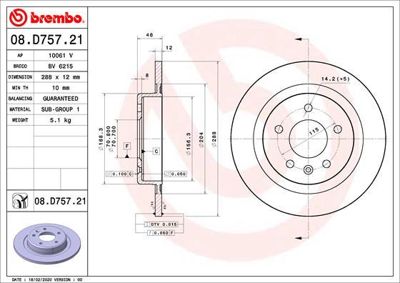 AP 10061 V - Гальмівний диск avtolavka.club