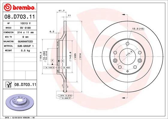 AP 10013 V - Гальмівний диск avtolavka.club