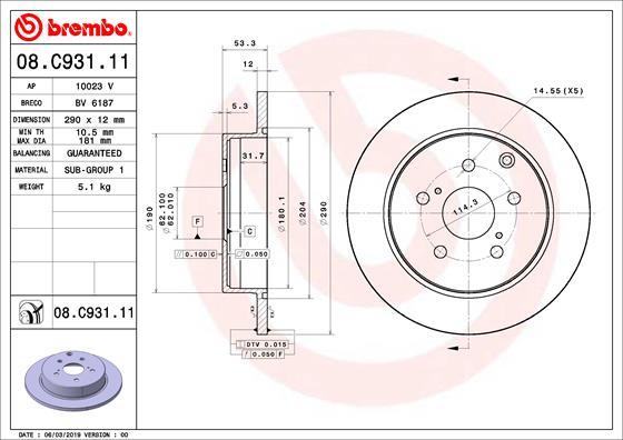 AP 10023 V - Гальмівний диск avtolavka.club