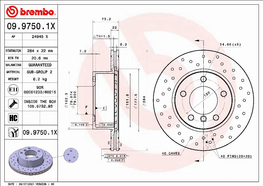 AP 24945 X - Гальмівний диск avtolavka.club