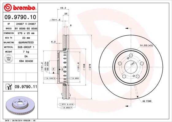 AP 24967 - Гальмівний диск avtolavka.club