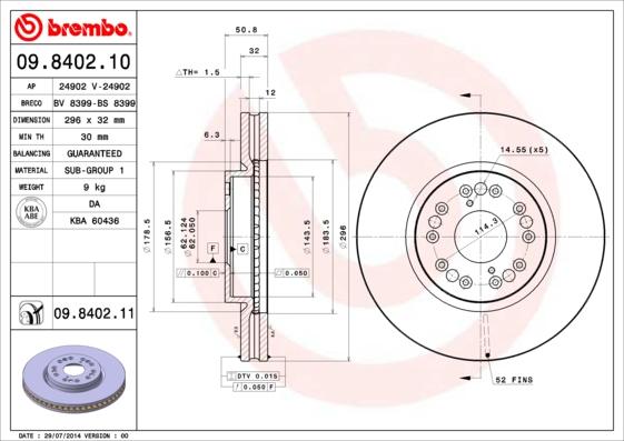 AP 24902 V - Гальмівний диск avtolavka.club