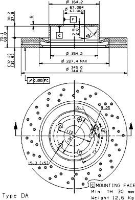 AP 24924 V - Гальмівний диск avtolavka.club