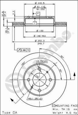 AP 24452 - Гальмівний диск avtolavka.club