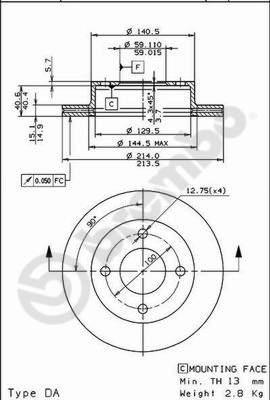 AP 24529 - Гальмівний диск avtolavka.club