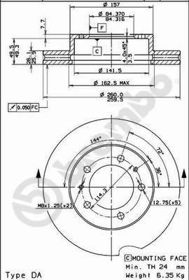 AP 24526 - Гальмівний диск avtolavka.club