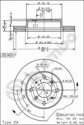 AP 24197 - Гальмівний диск avtolavka.club