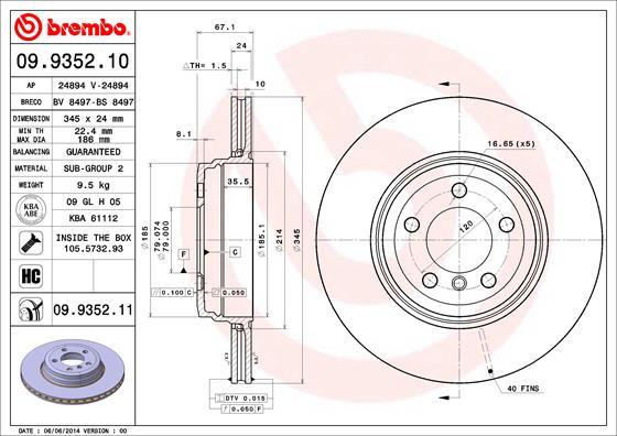 AP 24894 V - Гальмівний диск avtolavka.club